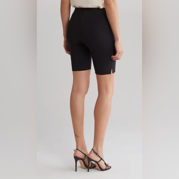 NWT Theory Size P Classic Black Biker Shorts - Picture 7 of 7